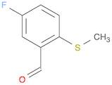 5-fluoro-2-(methylsulfanyl)benzaldehyde