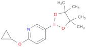 2-cyclopropoxy-5-(tetramethyl-1,3,2-dioxaborolan-2-yl)pyridine