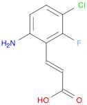 2-Propenoic acid, 3-(6-amino-3-chloro-2-fluorophenyl)-, (2E)-