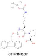 N-alpha-(9-Fluorenylmethyloxycarbonyl)-N-epsilon-t-butyloxycarbonyl-L-lysinyl-L-proline