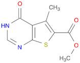 methyl 5-methyl-4-oxo-3H,4H-thieno[2,3-d]pyrimidine-6-carboxylate