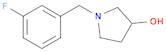 1-[(3-fluorophenyl)methyl]pyrrolidin-3-ol