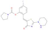 [5-Fluoro-2-[(Z)-(2-hexahydropyridazin-1-yl-4-oxo-thiazol-5-ylidene)methyl]phenyl] pyrrolidine-1-carboxylate