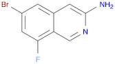 6-bromo-8-fluoroisoquinolin-3-amine