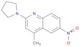 4-methyl-6-nitro-2-pyrrolidin-1-ylquinoline