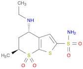 4H-Thieno[2,3-b]thiopyran-2-sulfonamide,4-(ethylamino)-5,6-dihydro-6-methyl-, 7,7-dioxide, (4S,6S)-