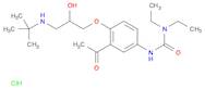 3-(3-Acetyl-4-(3-(tert-butylamino)-2-hydroxypropoxy)phenyl)-1,1-diethylurea hydrochloride