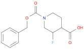 1-((Benzyloxy)carbonyl)-3-fluoropiperidine-4-carboxylic acid