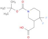 2-(1-(tert-butoxycarbonyl)-4,4-difluoropiperidin-3-yl)aceticacid-B28075
