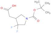 2-(1-(tert-butoxycarbonyl)-4,4-difluoropyrrolidin-3-yl)aceticacid-B28156