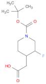 2-(1-(tert-Butoxycarbonyl)-3-fluoropiperidin-4-yl)acetic acid
