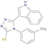 5-(1H-indol-3-yl)-4-(3-methylphenyl)-4H-1,2,4-triazole-3-thiol