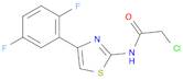 2-chloro-N-[4-(2,5-difluorophenyl)-1,3-thiazol-2-yl]acetamide