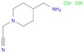 2-[4-(aminomethyl)piperidin-1-yl]acetonitrile dihydrochloride