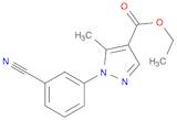 ethyl 1-(3-cyanophenyl)-5-methyl-1H-pyrazole-4-carboxylate