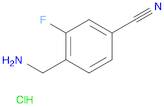 4-(aminomethyl)-3-fluorobenzonitrile hydrochloride