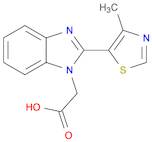 2-[2-(4-methyl-1,3-thiazol-5-yl)-1H-1,3-benzodiazol-1-yl]acetic acid