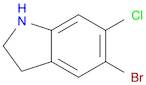 5-bromo-6-chloro-2,3-dihydro-1H-indole