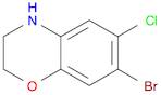 7-Bromo-6-chloro-3,4-dihydro-2H-benzo[b][1,4]oxazine