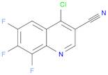 4-chloro-6,7,8-trifluoroquinoline-3-carbonitrile