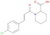 1-[3-(4-chlorophenyl)prop-2-enoyl]piperidine-2-carboxylic acid