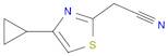 2-(4-cyclopropyl-1,3-thiazol-2-yl)acetonitrile