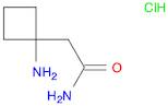 2-(1-aminocyclobutyl)acetamide hydrochloride