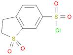 1,1-dioxo-2,3-dihydro-1lambda6-benzothiophene-6-sulfonyl chloride