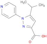 5-(propan-2-yl)-1-(pyridin-4-yl)-1H-pyrazole-3-carboxylic acid
