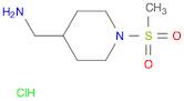 (1-methanesulfonylpiperidin-4-yl)methanamine hydrochloride