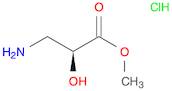 (S)-methyl 3-amino-2-hydroxypropanoate hydrochloride