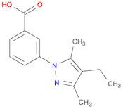 3-(4-ethyl-3,5-dimethyl-1H-pyrazol-1-yl)benzoic acid