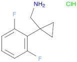 [1-(2,6-difluorophenyl)cyclopropyl]methanamine hydrochloride