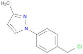 1-[4-(chloromethyl)phenyl]-3-methyl-1H-pyrazole
