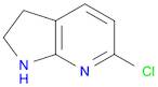 6-chloro-1H,2H,3H-pyrrolo[2,3-b]pyridine