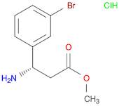 methyl (3S)-3-amino-3-(3-bromophenyl)propanoate hydrochloride