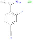 4-(1-aminoethyl)-3-fluorobenzonitrile hydrochloride