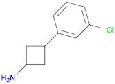 3-(3-chlorophenyl)cyclobutan-1-amine