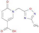 1-[(3-methyl-1,2,4-oxadiazol-5-yl)methyl]-6-oxo-1,6-dihydropyridine-3-carboxylic acid