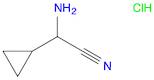 2-amino-2-cyclopropylacetonitrile hydrochloride