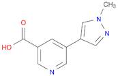 5-(1-methyl-1H-pyrazol-4-yl)pyridine-3-carboxylic acid