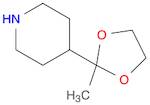 4-(2-methyl-1,3-dioxolan-2-yl)piperidine