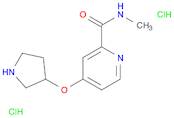 N-methyl-4-(pyrrolidin-3-yloxy)pyridine-2-carboxamide dihydrochloride