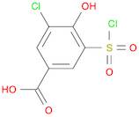 3-chloro-5-(chlorosulfonyl)-4-hydroxybenzoic acid