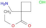 ethyl 1-(aminomethyl)cyclobutane-1-carboxylate hydrochloride