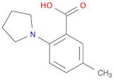 5-methyl-2-(pyrrolidin-1-yl)benzoic Acid