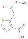 2-(2-methoxy-2-oxoethyl)thiophene-3-carboxylic acid