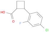 2-(4-chloro-2-fluorophenyl)cyclobutane-1-carboxylic acid, Mixture of diastereomers