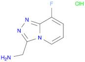 {8-fluoro-[1,2,4]triazolo[4,3-a]pyridin-3-yl}methanamine hydrochloride