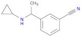 3-[1-(cyclopropylamino)ethyl]benzonitrile